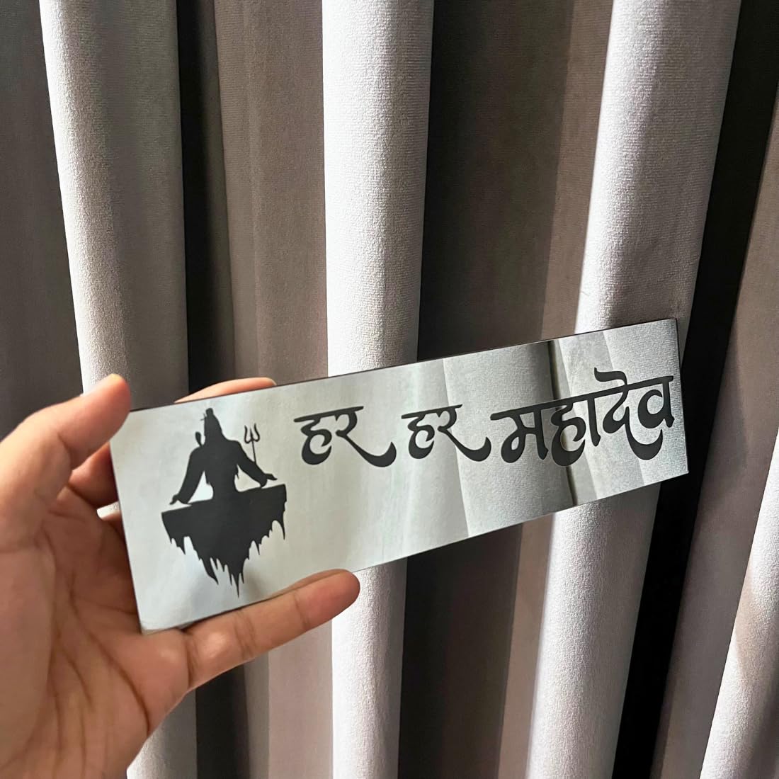 Zesta Har Har Mahadev Self-Adhesive Acrylic Mandir Sticker – image 8
