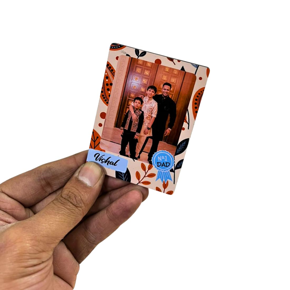 Zesta Best Dad personalised photo fridge magnet - image 2