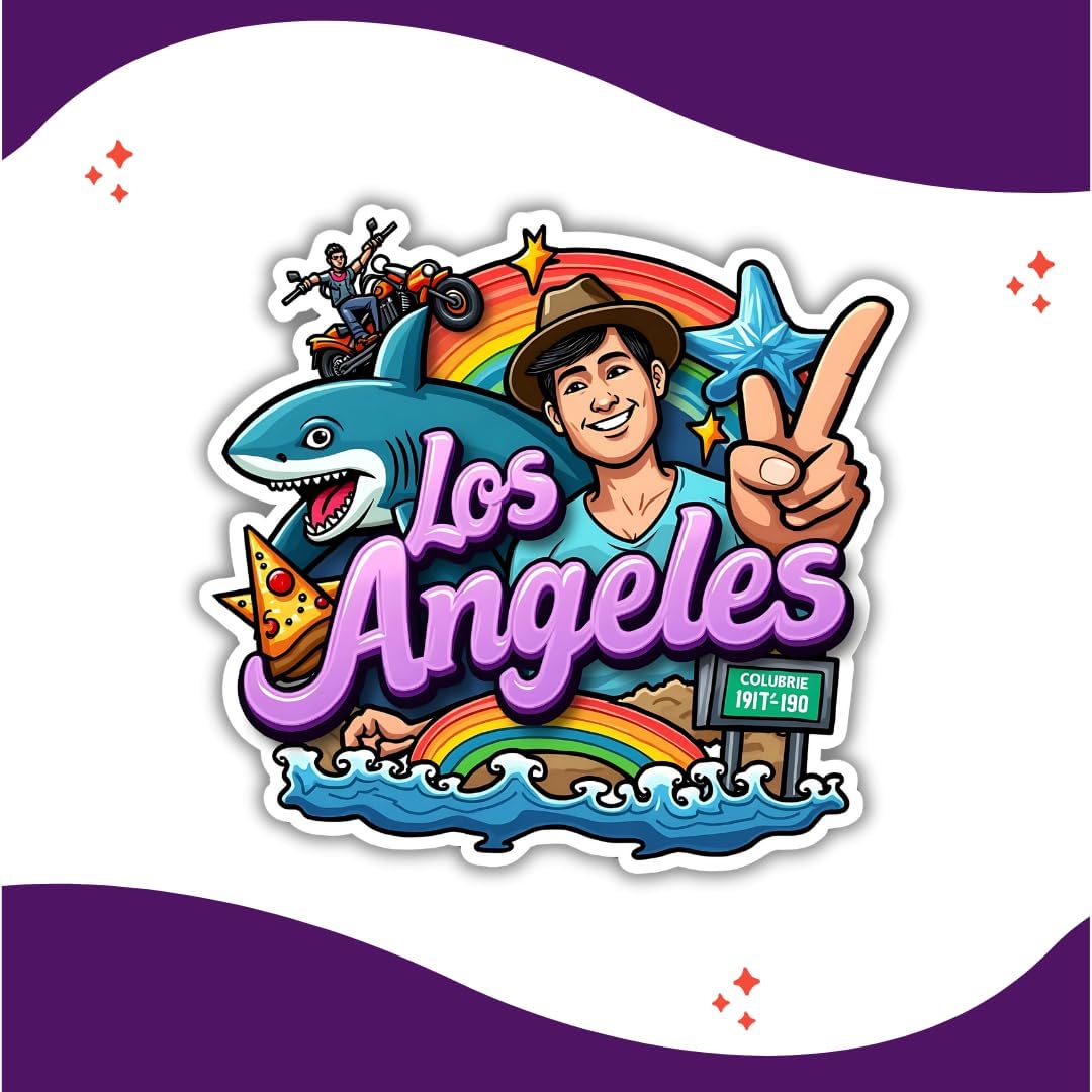 Zesta Los Angeles wooden fridge magnet - image 2