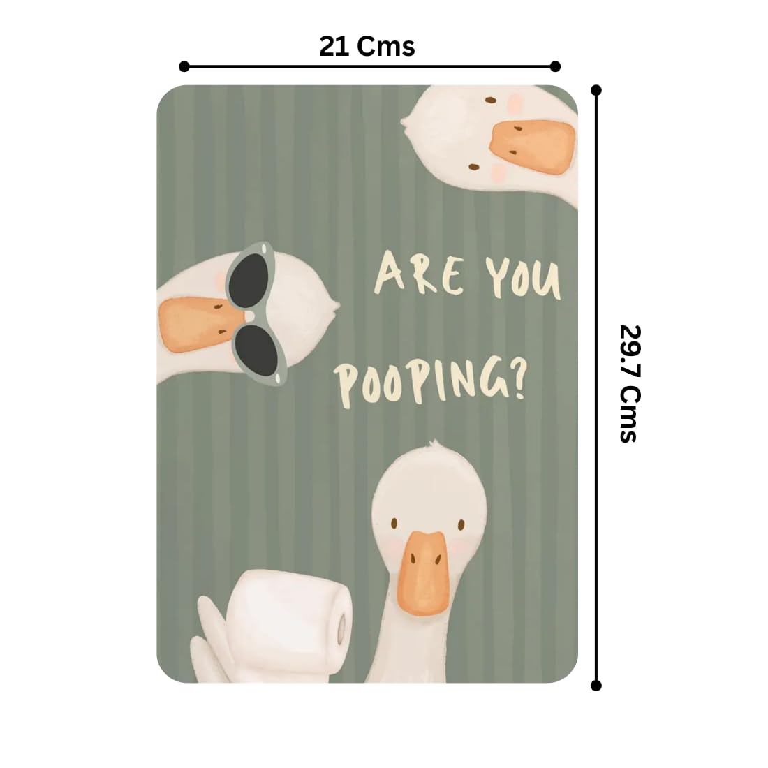 Zesta Bathroom – Design 2 self-adhesive MDF wooden wall hanging - image 2