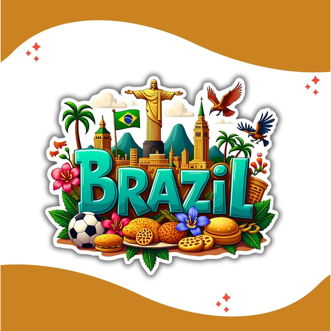 Zesta Brazil wooden fridge magnet - image 2