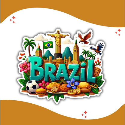 Zesta Brazil wooden fridge magnet - image 2