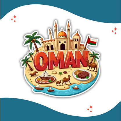 Zesta Oman wooden fridge magnet - image 2