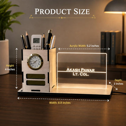 Zesta Personalised Pen Holder with Analog Watch – image 6