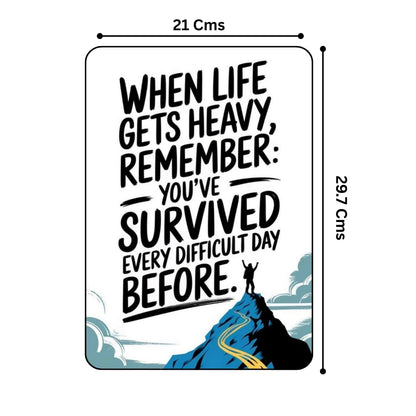 Zesta Motivational self-adhesive MDF wooden wall hanging - image 2