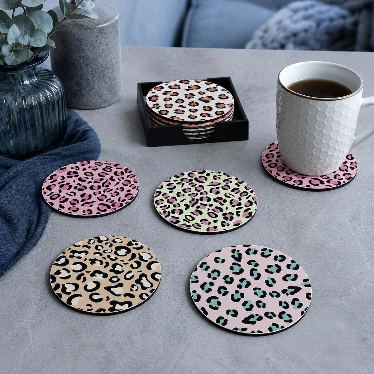 Zesta Jungle Theme Wooden Coasters – Set of 6 – image 2