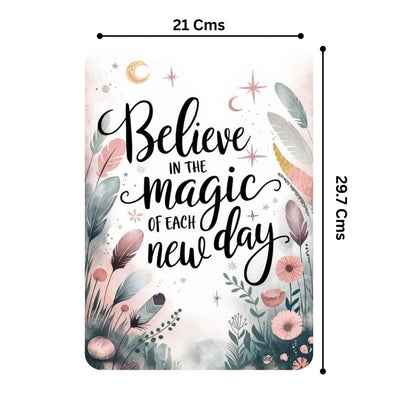 Zesta Believe in Magic self-adhesive MDF wooden wall hanging - image 2
