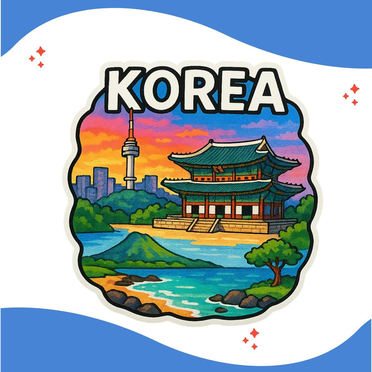 Zesta South Korea wooden fridge magnet - image 2