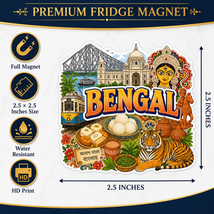 Zesta Bengal wooden fridge magnet - image 2