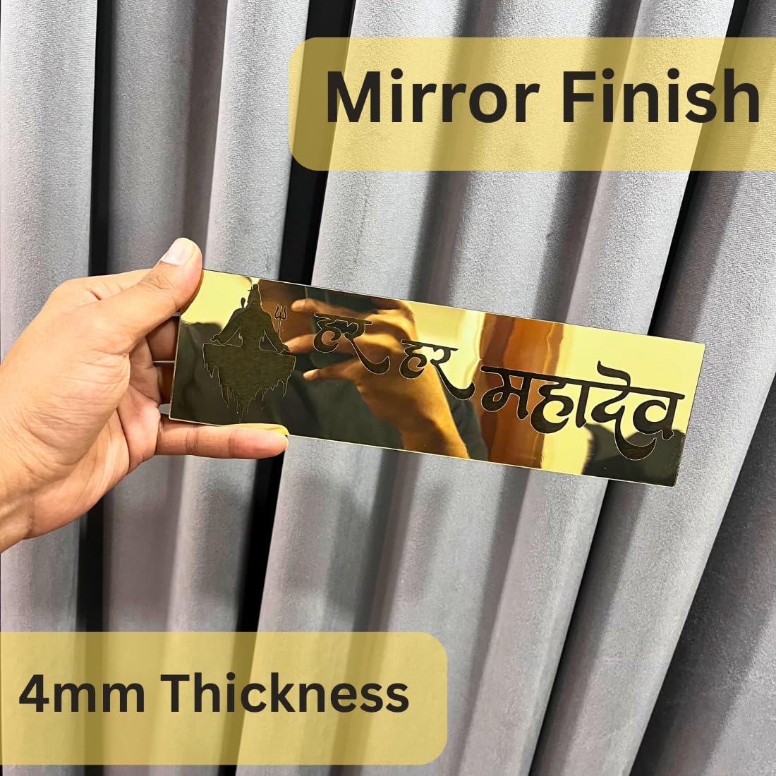 Zesta Jai Shree Ram Self-Adhesive Acrylic Mandir Sticker – image 2