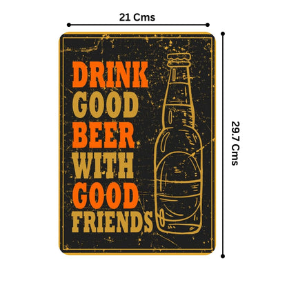 Zesta Drink Good self-adhesive MDF wooden wall hanging - image 2