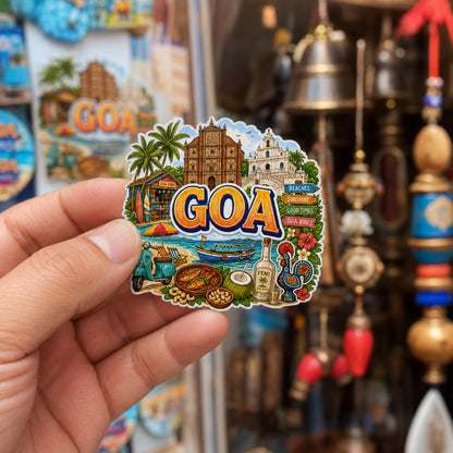 Zesta Goa wooden fridge magnet - image 2