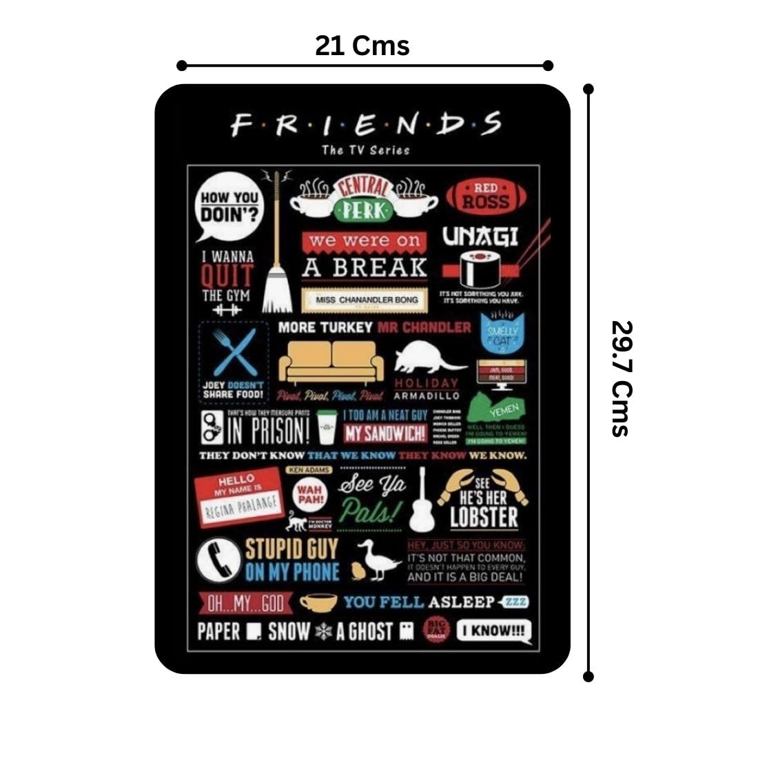 Zesta Friends – Design 3 self-adhesive MDF wooden wall hanging - image 2