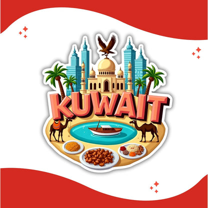 Zesta Kuwait wooden fridge magnet - image 2