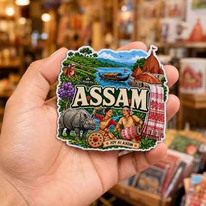 Zesta Assam wooden fridge magnet - image 2