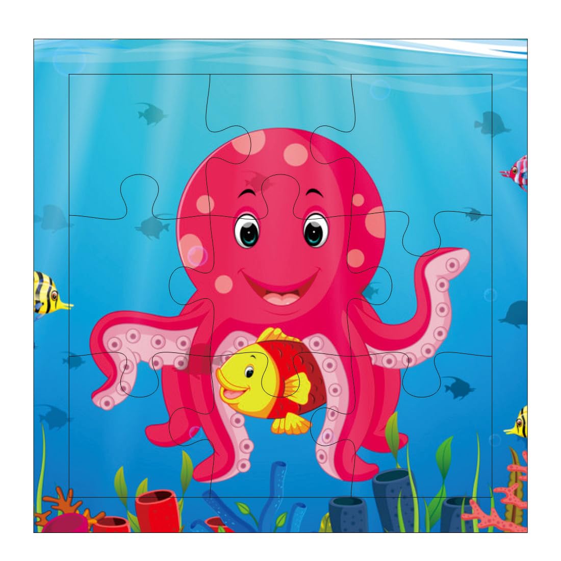 Otidge Sea Animals wooden jigsaw puzzles, pack of 4 - image 2