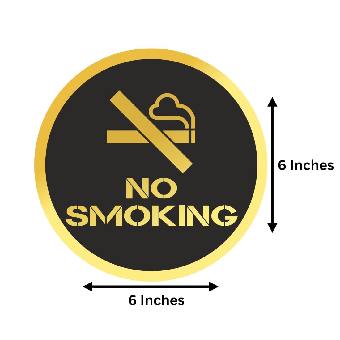 Zesta No Smoking self-adhesive acrylic sign - image 2