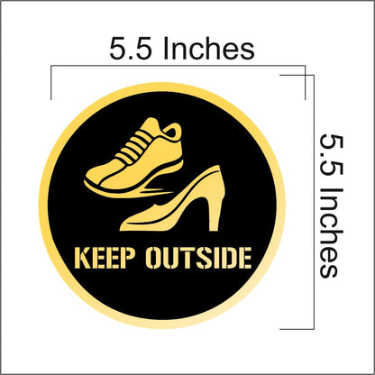 Zesta No Shoes Self-Adhesive Acrylic Office Sign – image 2