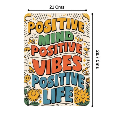 Zesta Positive Mind self-adhesive MDF wooden wall hanging - image 2
