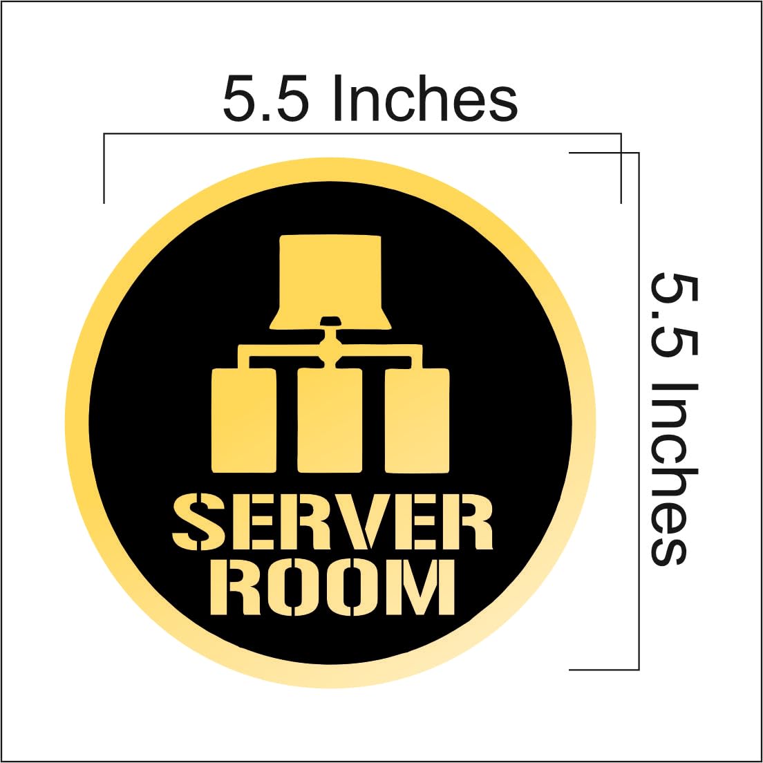 Zesta Server Room Self-Adhesive Acrylic Office Sign – image 2