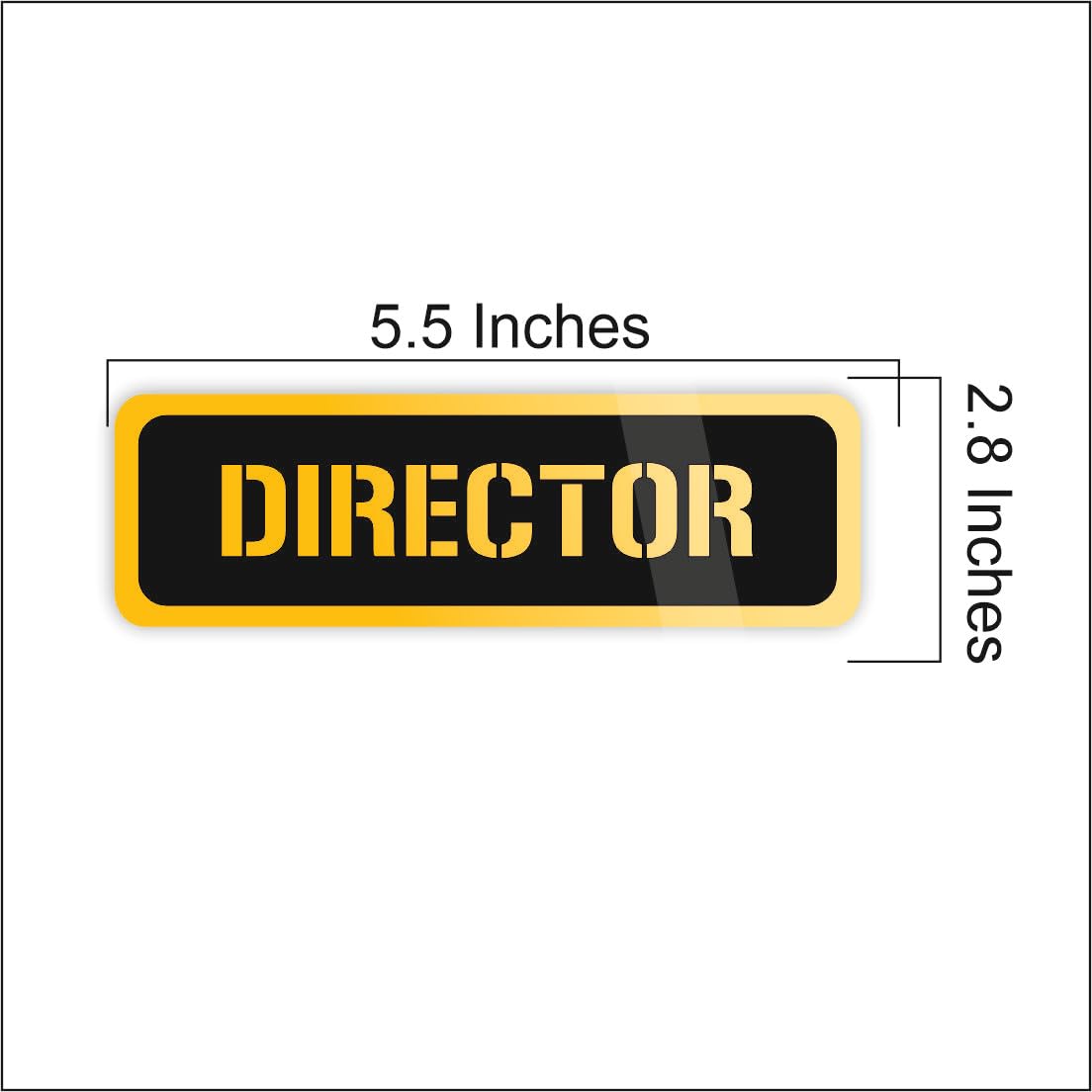 Zesta Director Self-Adhesive Acrylic Office Sign – image 2