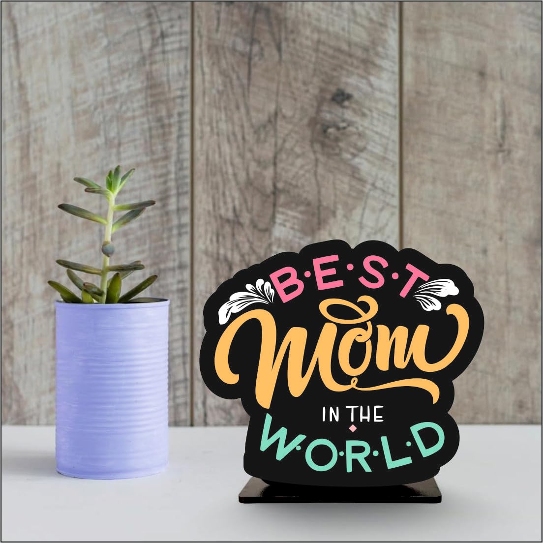 Zesta Best Mom Wooden Table Top Decor – image 2