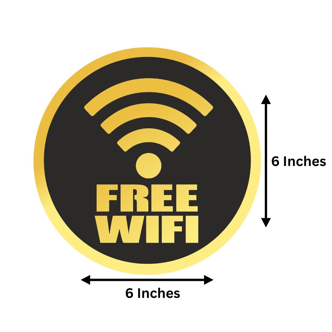Zesta Free Wi-Fi self-adhesive acrylic sign - image 2