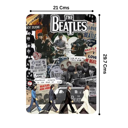 Zesta Beatles – Design 5 self-adhesive MDF wooden wall hanging - image 2