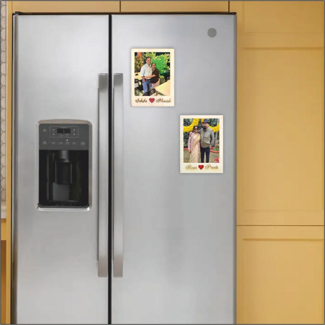 Zesta Wooden personalised photo fridge magnet - image 3