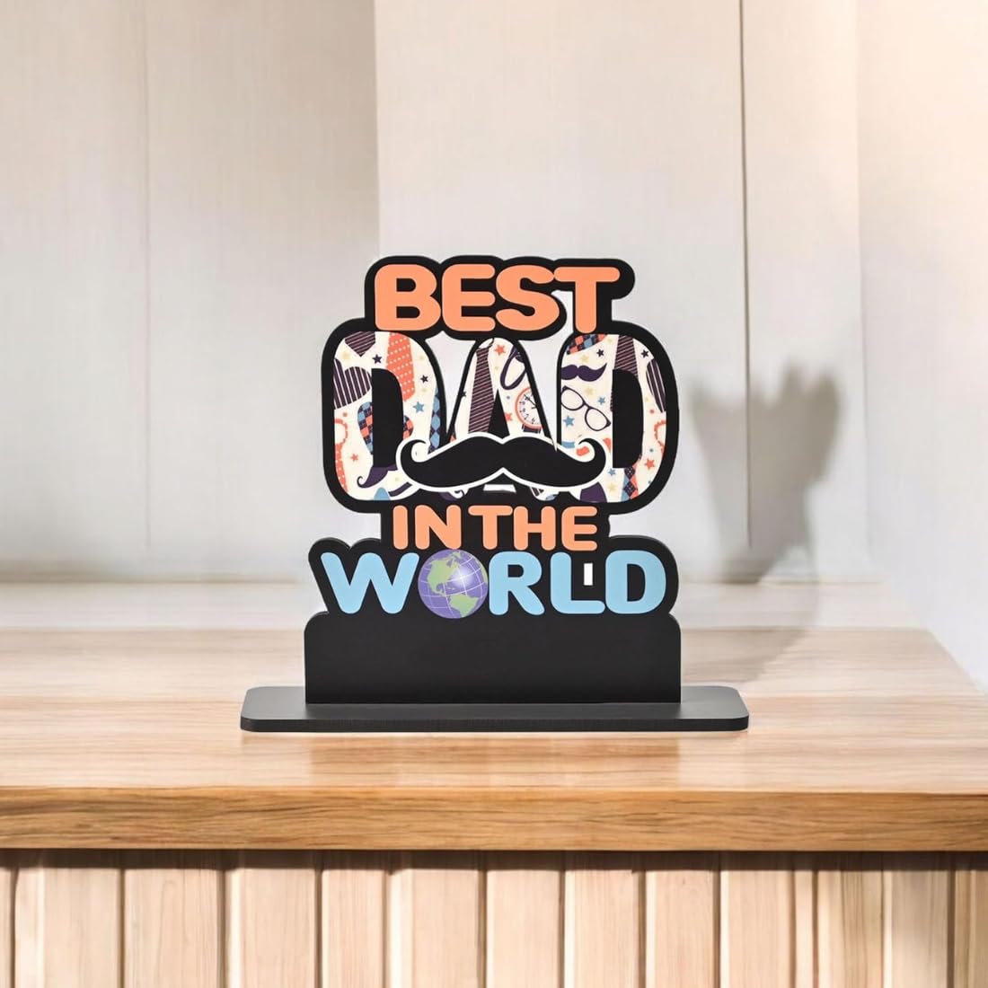 Zesta Best Dad (2) Wooden Table Top Decor – image 3