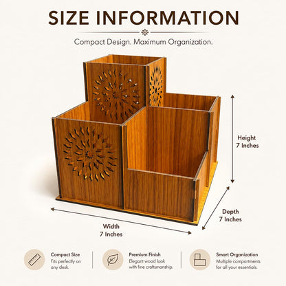 Zesta 4-Compartment Desk Organiser – image 3