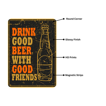 Zesta Drink Good self-adhesive MDF wooden wall hanging - image 3