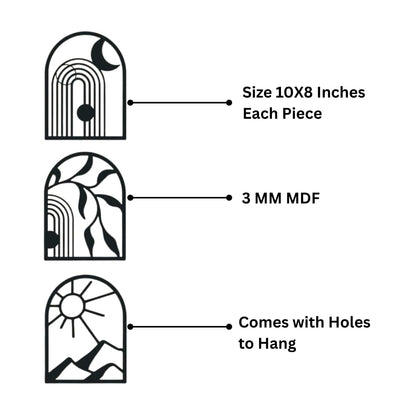 Zesta Scenery MDF wooden wall hanging - image 3