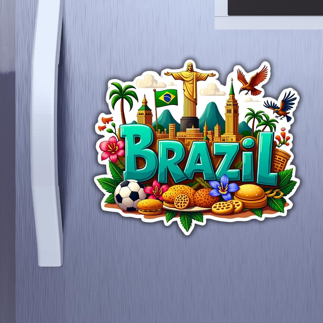 Zesta Brazil wooden fridge magnet - image 3