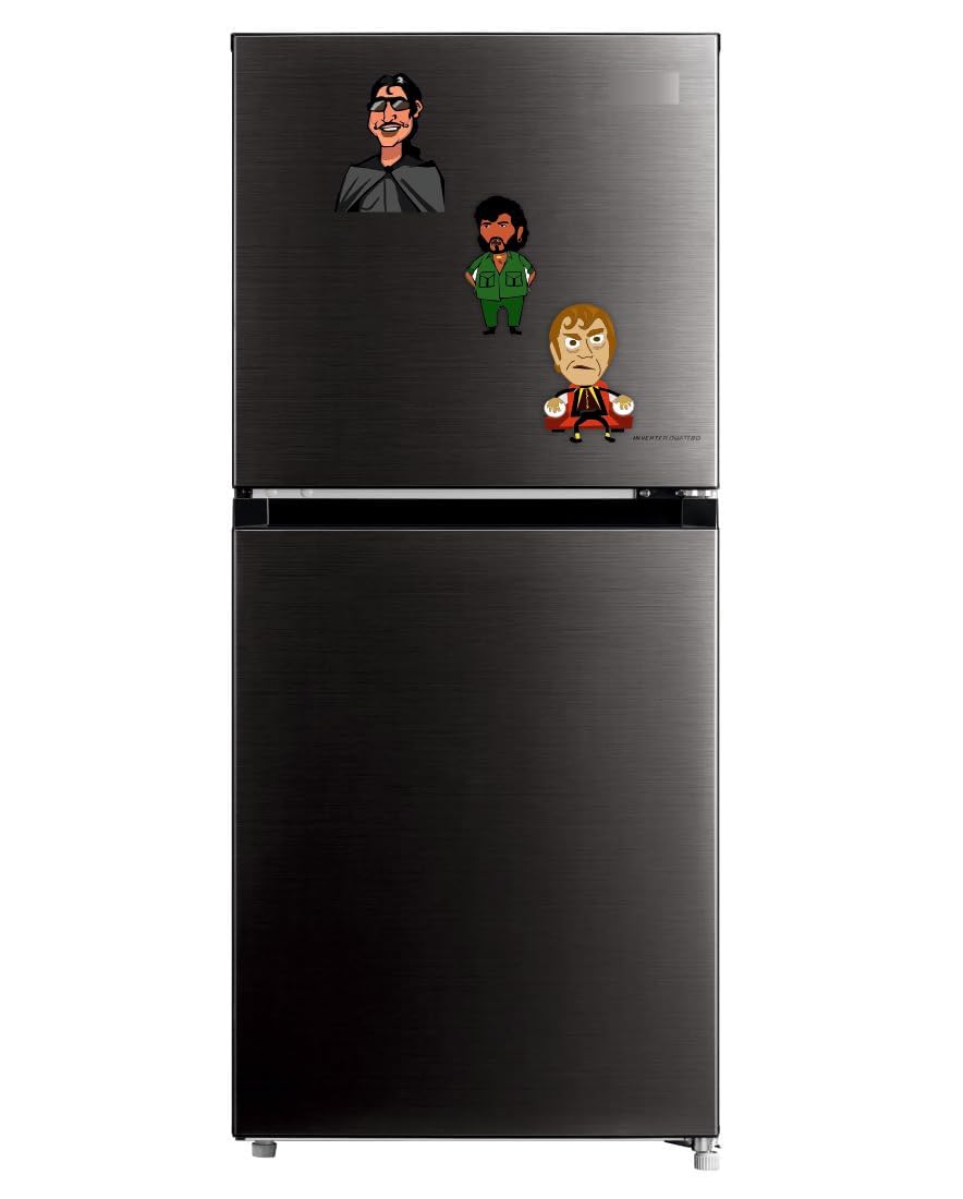 Zesta Bollywood Villain wooden fridge magnet - image 3