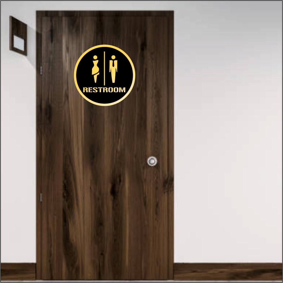 Zesta Restroom Self-Adhesive Acrylic Office Sign – image 3