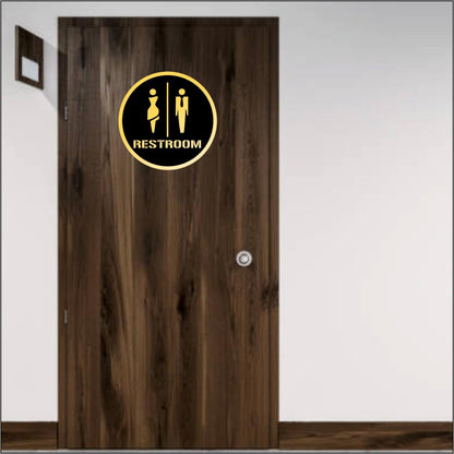 Zesta Restroom Self-Adhesive Acrylic Office Sign – image 3