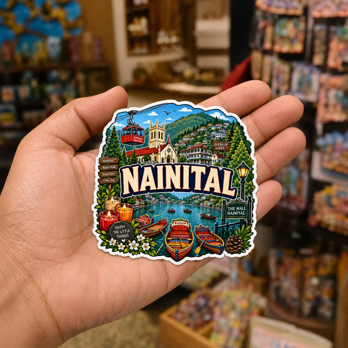 Zesta Nainital wooden fridge magnet - image 3