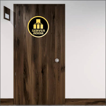 Zesta Server Room Self-Adhesive Acrylic Office Sign – image 3