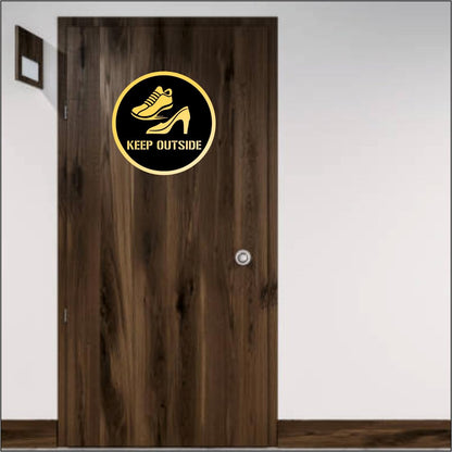 Zesta No Shoes Self-Adhesive Acrylic Office Sign – image 3