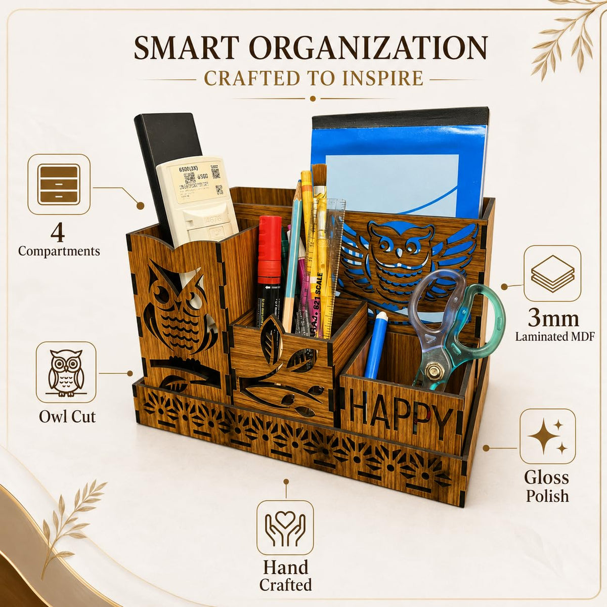 Zesta Owl Desk Organiser – image 4