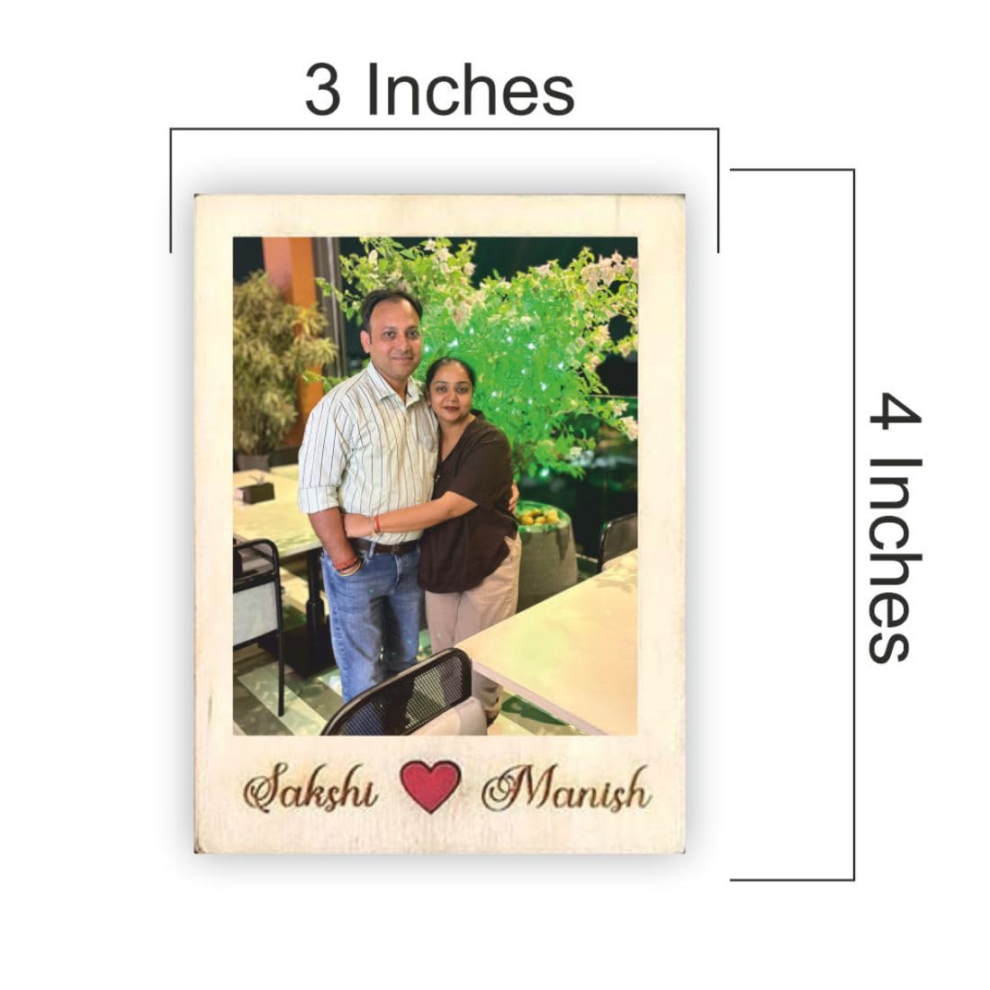 Zesta Wooden personalised photo fridge magnet - image 4