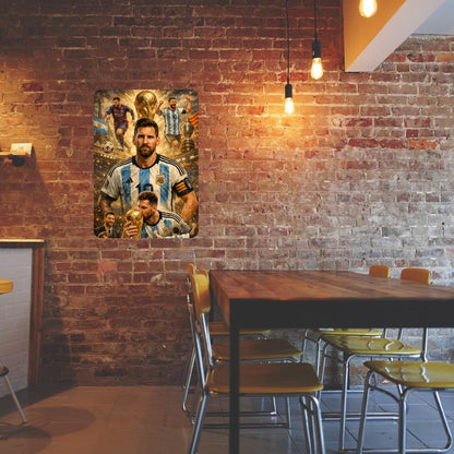 Zesta Messi self-adhesive MDF wooden wall hanging - image 4