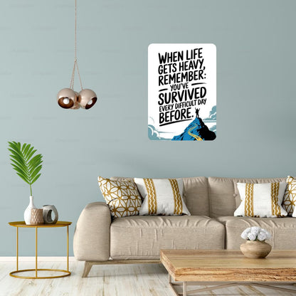 Zesta Motivational self-adhesive MDF wooden wall hanging - image 4