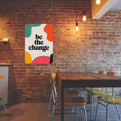 Zesta Be the Change self-adhesive MDF wooden wall hanging - image 4