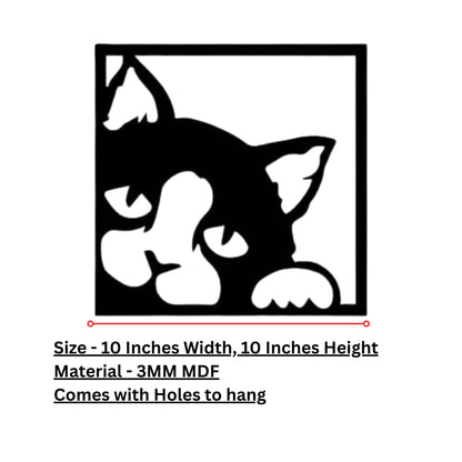 Zesta Single Cat MDF wooden wall hanging - image 4