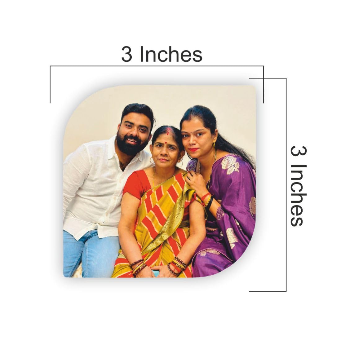 Zesta Abstract personalised photo fridge magnet - image 4