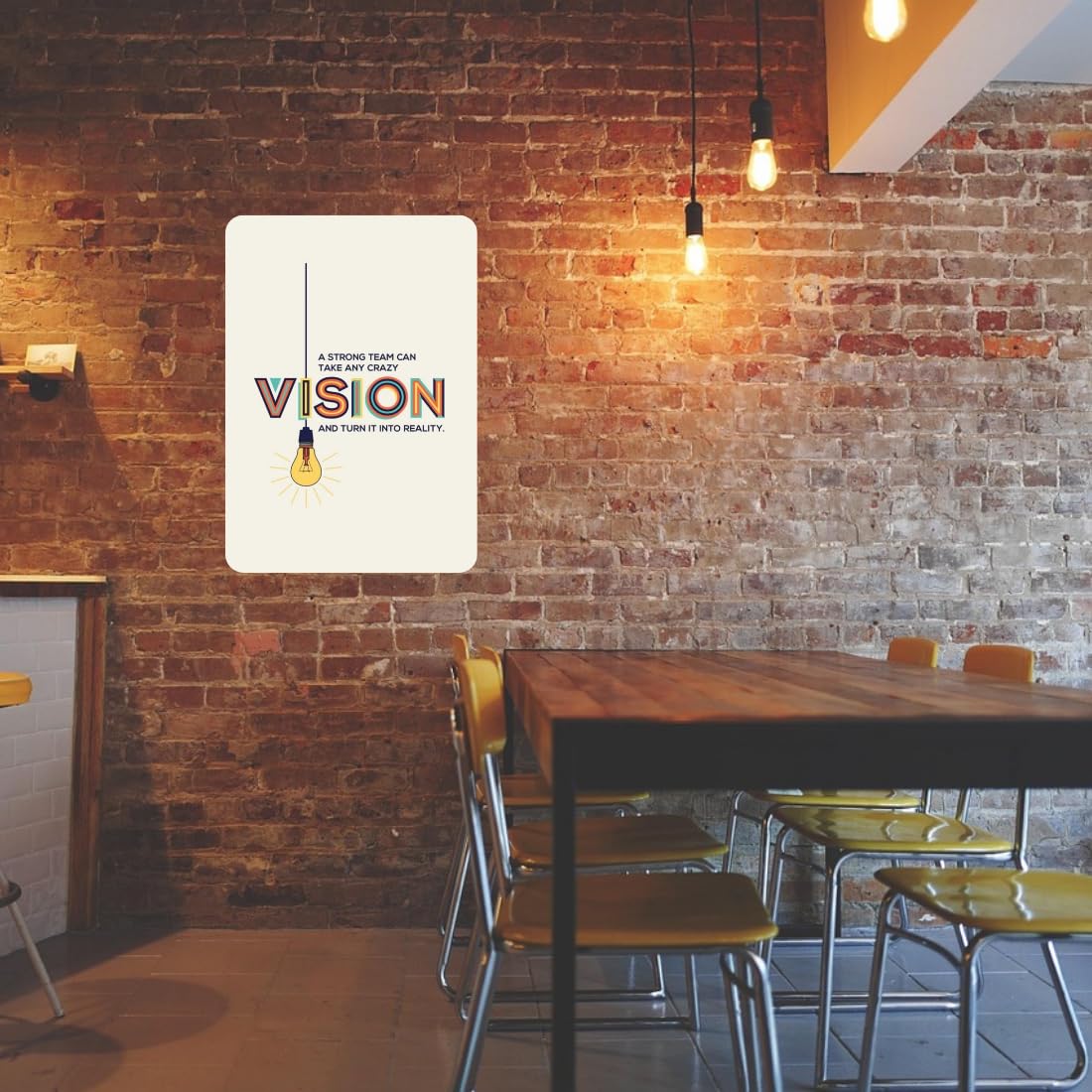 Zesta Vision self-adhesive MDF wooden wall hanging - image 4