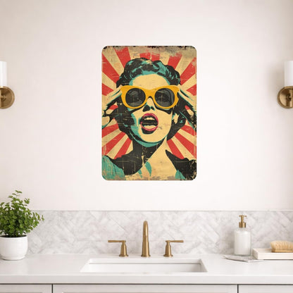 Zesta Abstract self-adhesive MDF wooden wall hanging - image 4