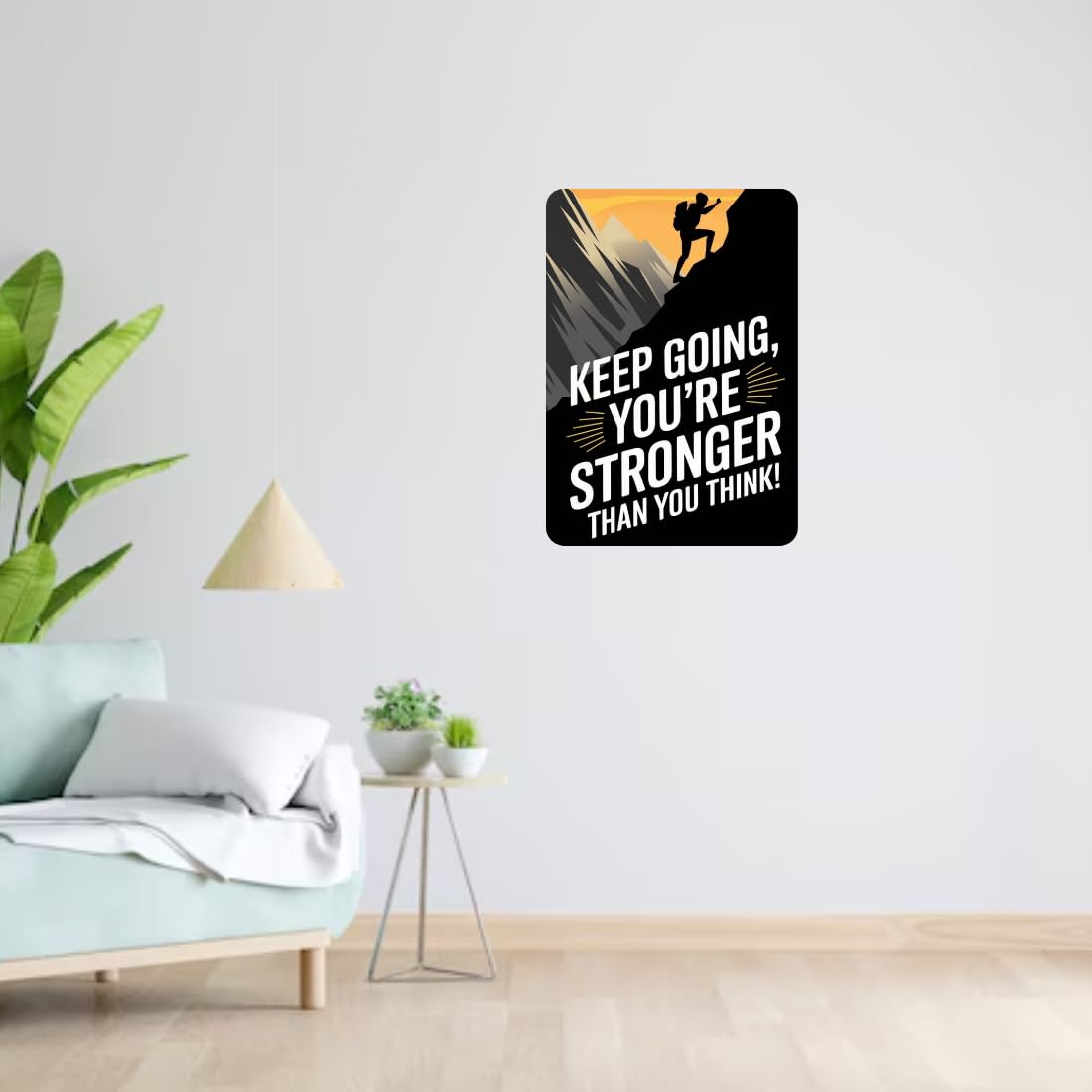 Zesta Motivational – Design 2 self-adhesive MDF wooden wall hanging - image 4
